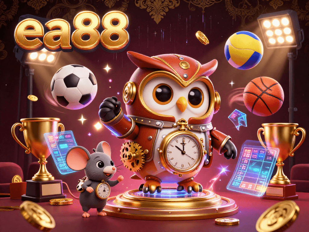 Experience the thrilling world of ea88 with unique characters and dynamic sports elements in a casino setting.