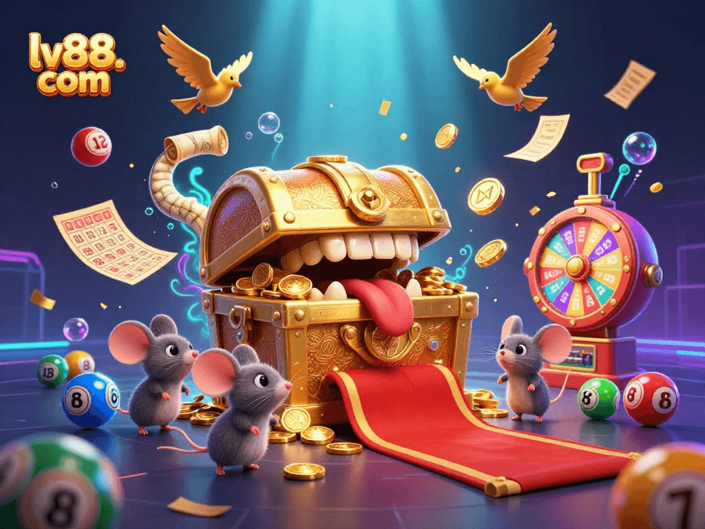 Win big at lv88. com with vibrant lottery balls and rich casino elements!