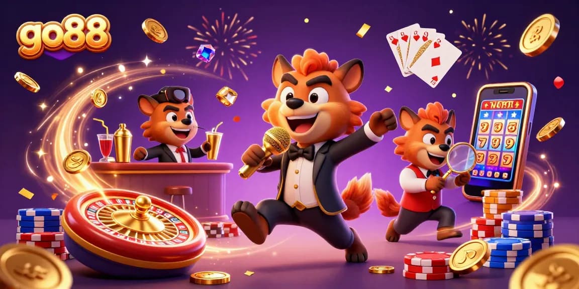 Experience the excitement of go88 in a cartoon casino club filled with action and winning energy.