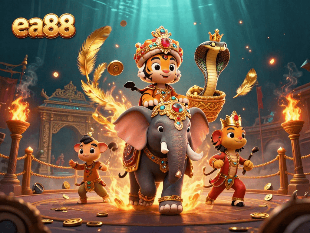 Engage with exciting ea88 casino action through vivid 3D portrayal of unique characters and dynamic gambling elements.
