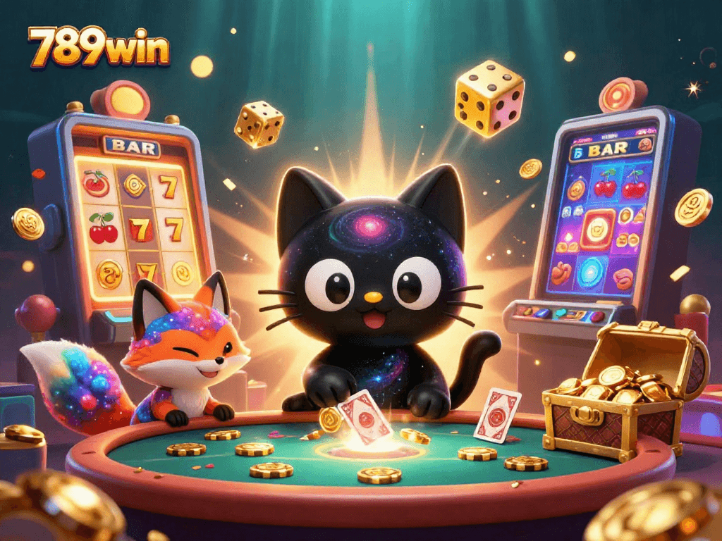 Savor thrilling jackpots at 789win's cosmic casino, where vibrant characters and action underscore gaming excitement.