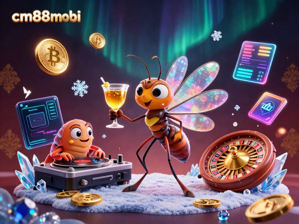 Experience the vibrant energy of cm88mobi with an animated casino scene showcasing unique characters and dynamic gambling elements.