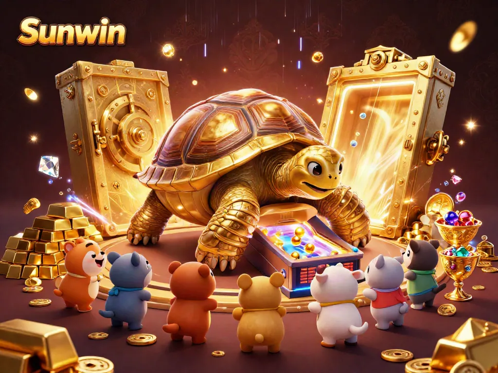Engage in exhilarating gameplay at Sunwin with animated scenes of excitement and treasure