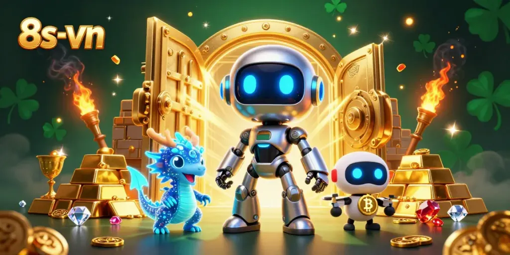 Engage in thrilling excitement with 8s-vn's charming gaming characters and vibrant casino treasures.
