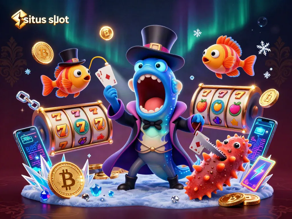 Engage with situs slot’s thrilling magic scene featuring bioluminescent eels and crypto elements.