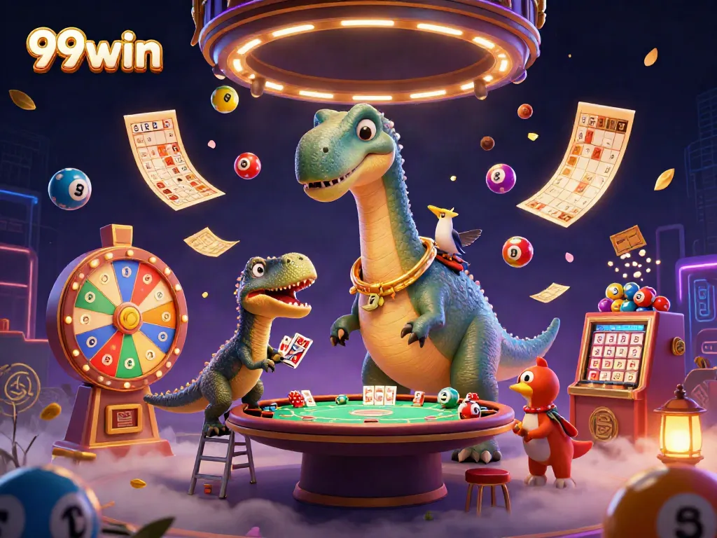 Engage in a thrilling gaming experience at 99win com with a vibrant 3D casino atmosphere.