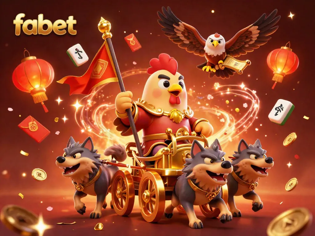 Experience thrilling wins with fabet's dynamic casino adventure featuring a golden war chariot.