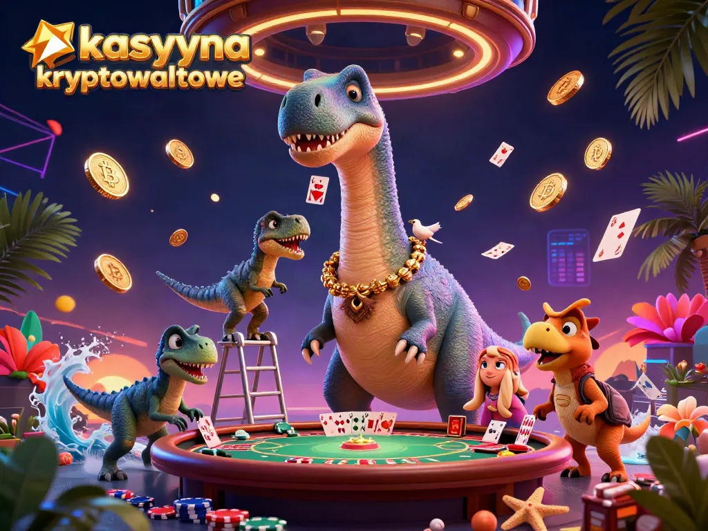 Engage in dynamic kasyna kryptowalutowe action with colorful coins and charismatic characters.