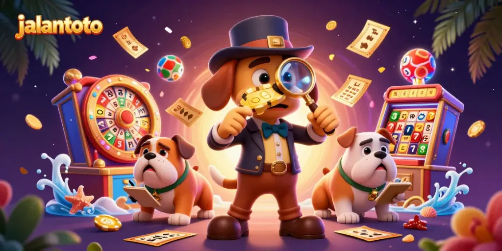 Engage in thrilling gaming adventures with jalantoto's immersive slot experience and captivating detective scene.