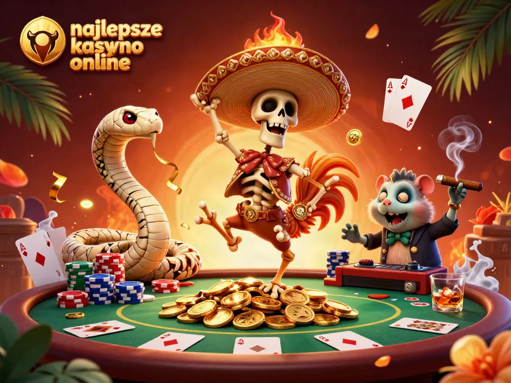 Experience exciting gaming at najlepsze kasyno online with thrilling characters on a poker adventure.