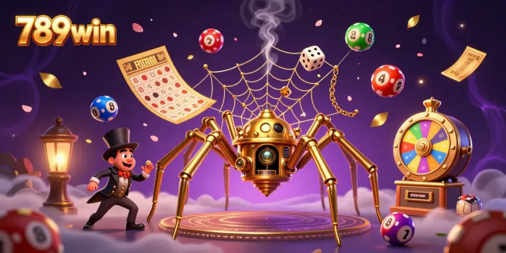 Experience thrilling gameplay with 789win's vibrant casino scene showcasing slot machines and jackpots.