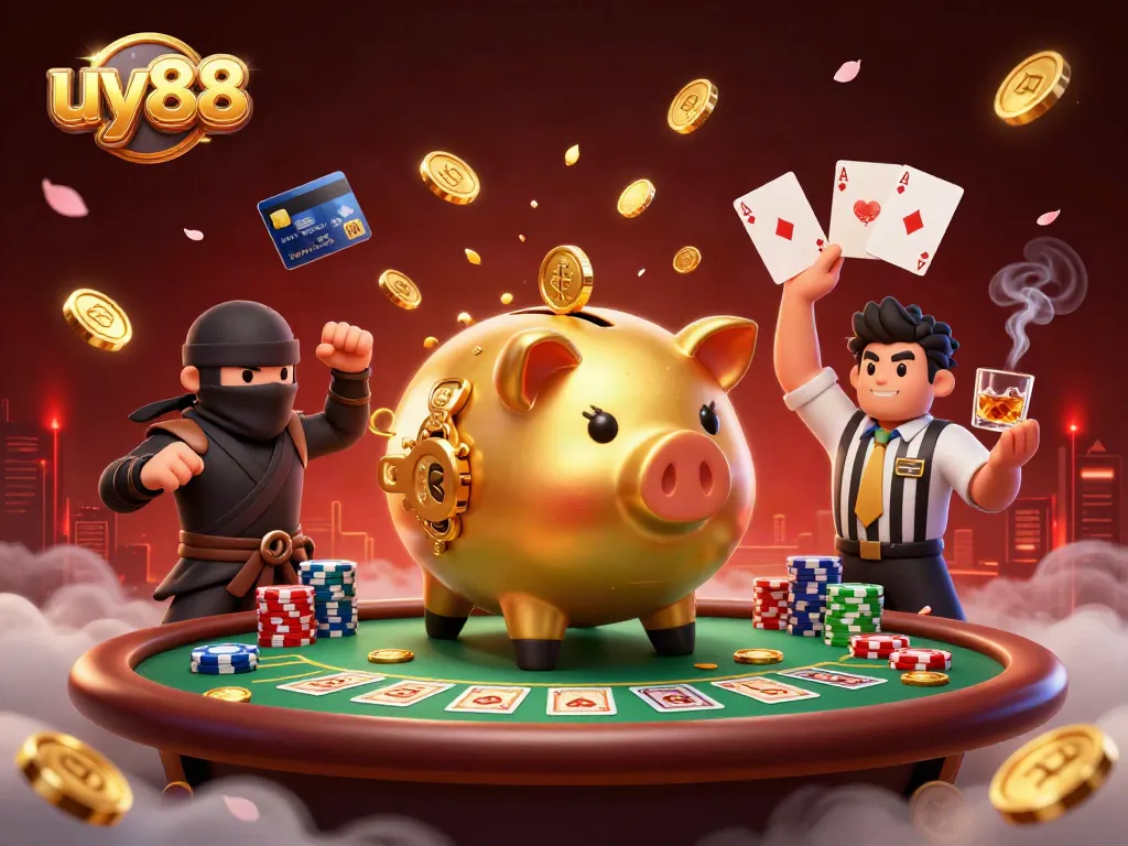 Experience exciting gameplay at uy88 with a dynamic scene featuring vibrant gaming elements and colorful characters.