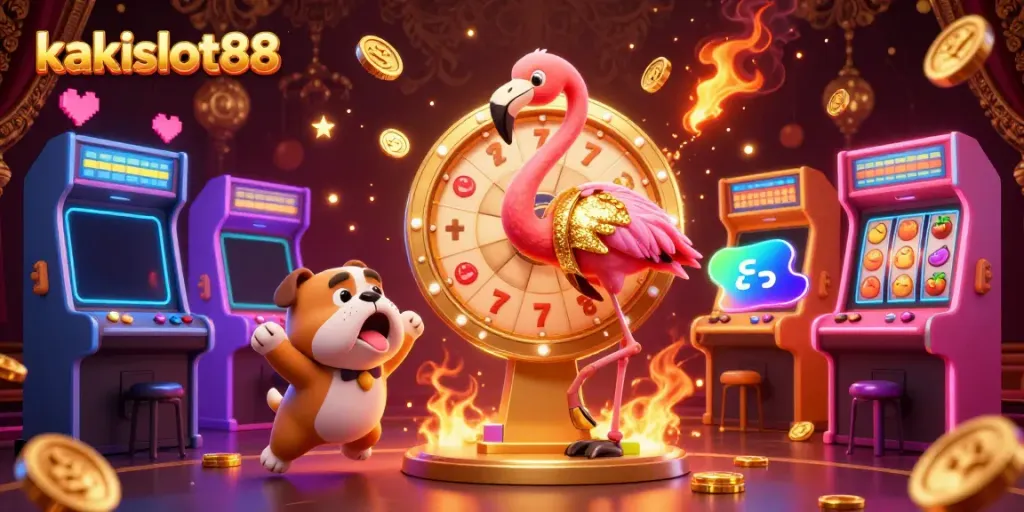Menangkan slot di kakislot88 dengan suasana kasino penuh warna dan karakter menarik.