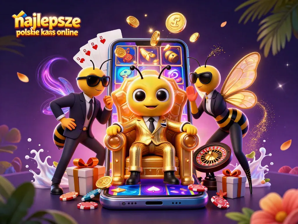Experience the vibrant energy of najlepsze polskie kasyna online with a dynamic casino illustration.