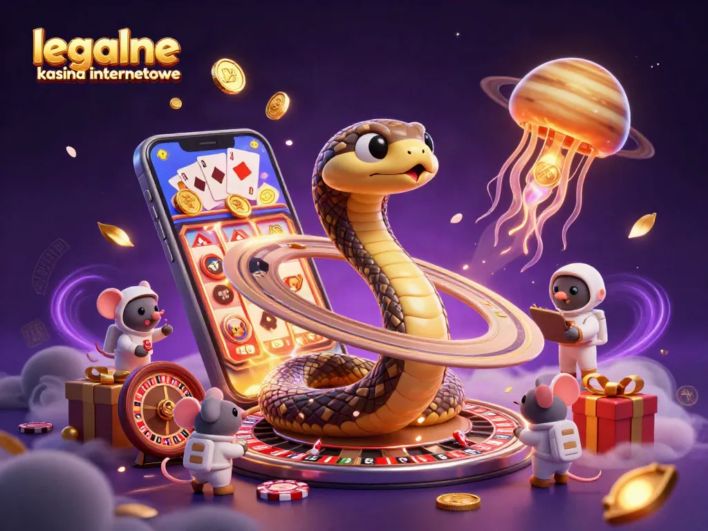 Experience legalne kasyna internetowe through a vibrant scene of cosmic gaming with innovative symbols.