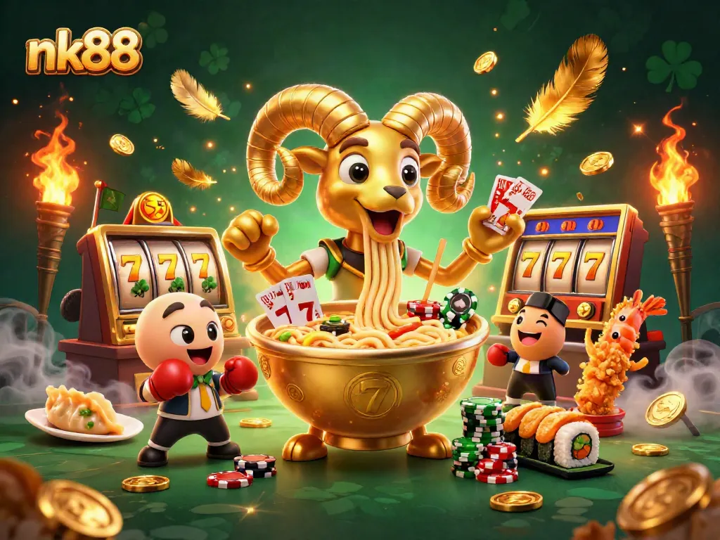 Engage in thrilling gameplay with nk88 featuring a vibrant illustration of casino action.