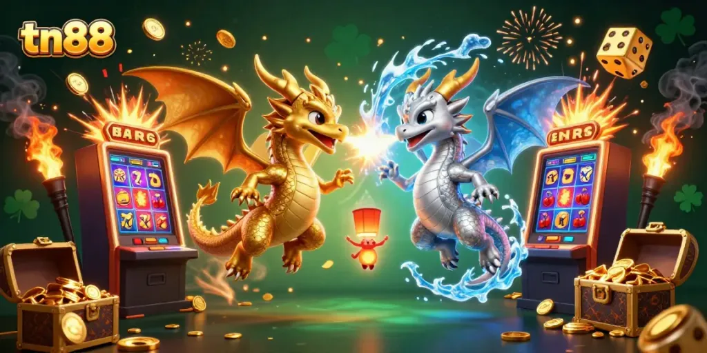 Engage with tn88's captivating casino world featuring dynamic dragon gaming illustrations.