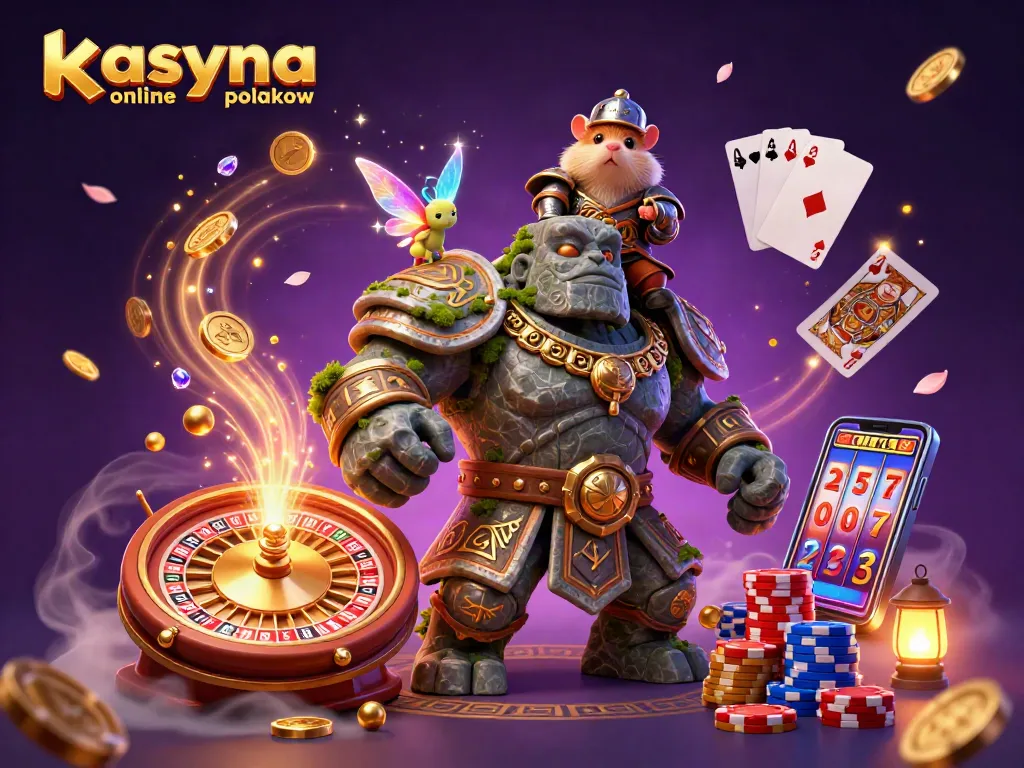 Experience thrilling gaming action with kasyna online dla polakow illustrated scene featuring magical elements.